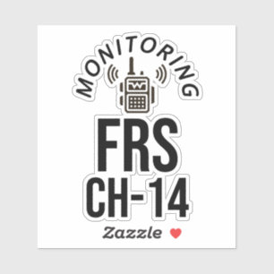 Monitor FRS Channel 14 Sticker