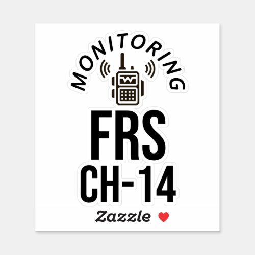Monitor FRS Channel 14 Sticker
