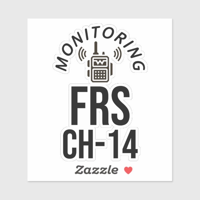 Monitor FRS Channel 14 Sticker (Sheet)