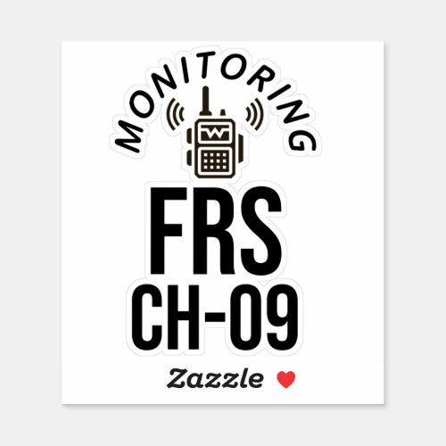 Monitor FRS Channel 9 Sticker