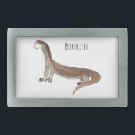 Monitor lizard cartoon illustration  belt buckle<br><div class="desc">Monitor lizard cartoon illustration</div>