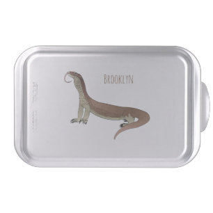 Monitor lizard cartoon illustration cake pan