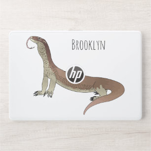 Monitor lizard cartoon illustration HP laptop skin