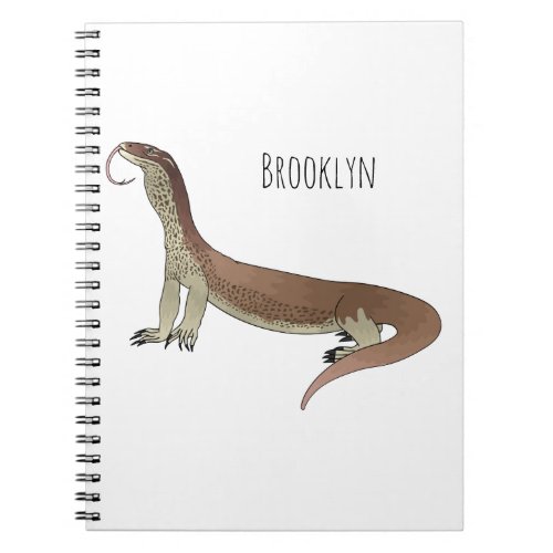 Monitor lizard cartoon illustration notebook