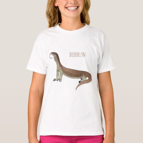 Monitor lizard cartoon illustration T_Shirt