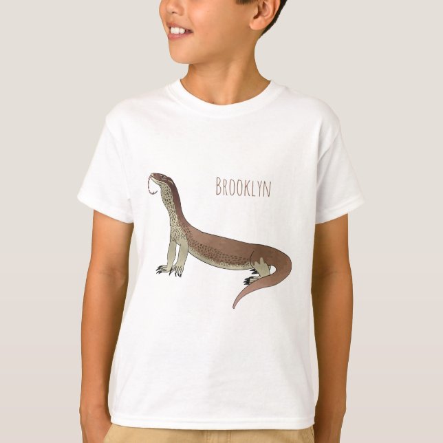 Monitor lizard cartoon illustration  T-Shirt (Front)