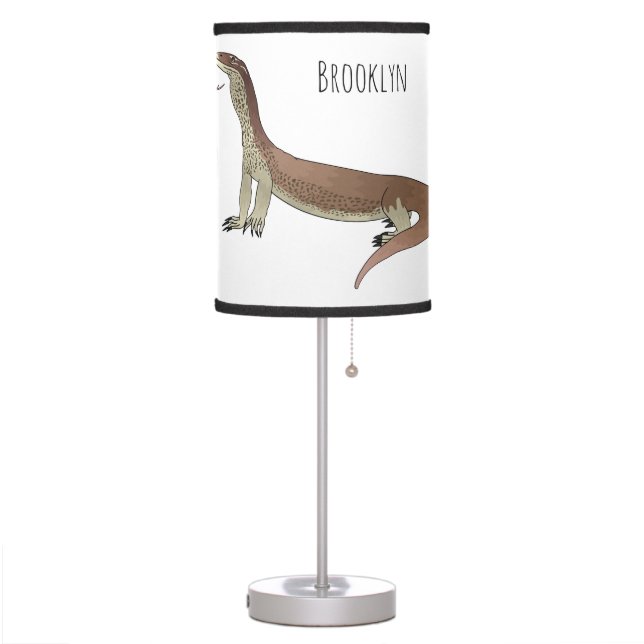 Monitor lizard cartoon illustration table lamp (Left)