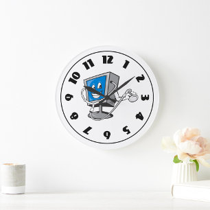 Monitor With A Stethoscope Clock