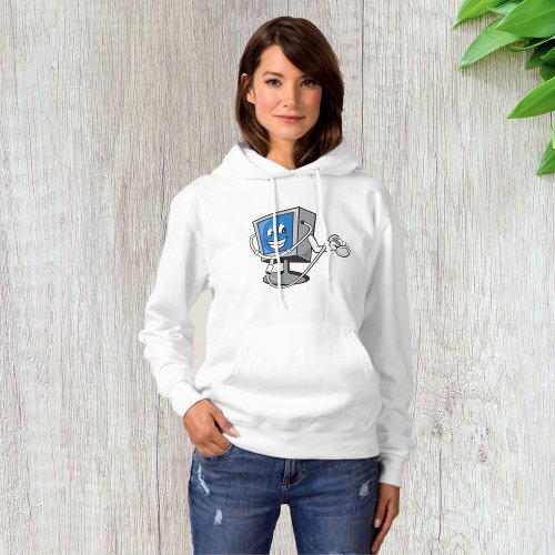 Monitor With A Stethoscope Womens Hoodie
