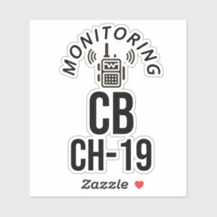 Monitoring CB Channel 19 Sticker