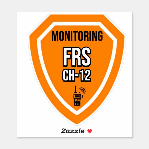 Monitoring FRS Channel 12 Sticker