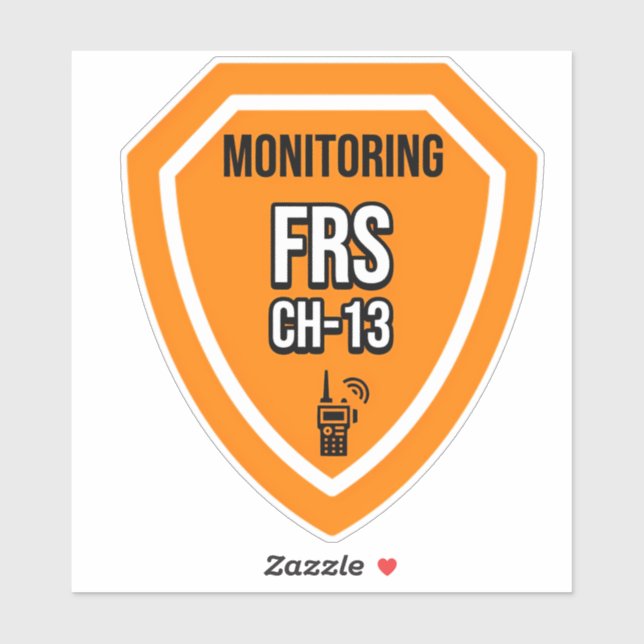 Monitoring FRS Channel 13 Sticker (Sheet)