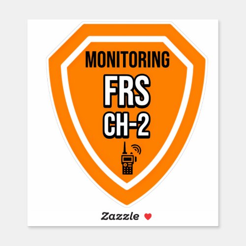 Monitoring FRS Channel 2 Sticker