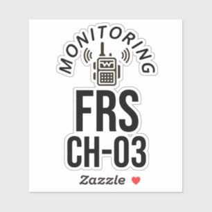 Monitoring FRS Channel 3 Sticker