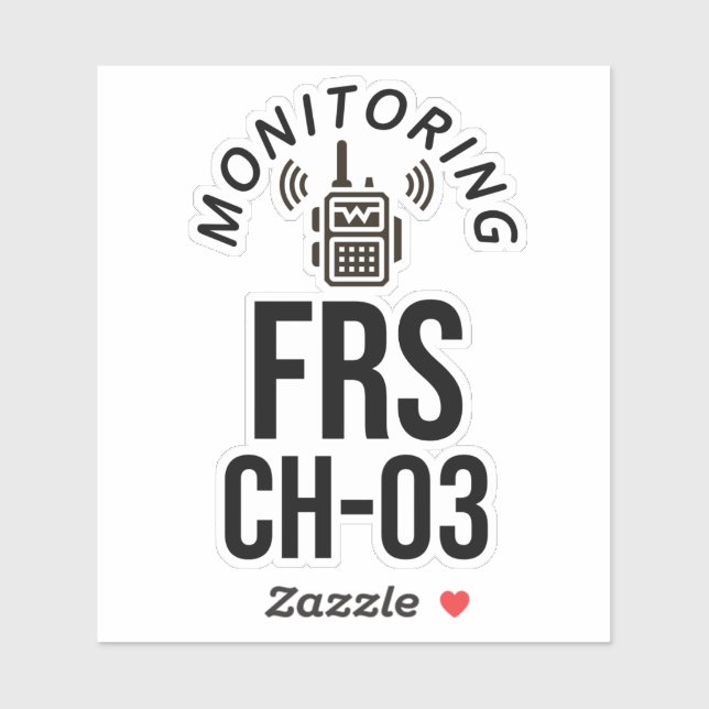 Monitoring FRS Channel 3 Sticker (Sheet)