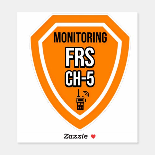 Monitoring FRS Channel 5 Sticker