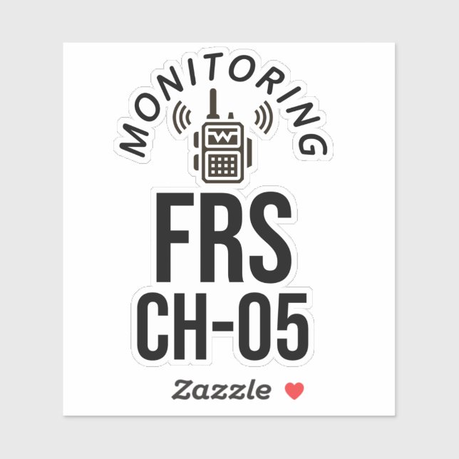 Monitoring FRS Channel 5 Sticker (Sheet)