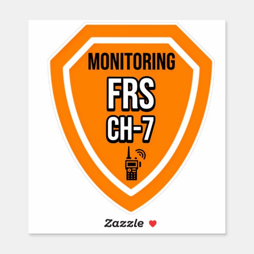 Monitoring FRS Channel 7 Sticker