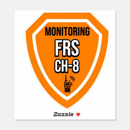 Monitoring FRS Channel 8 Sticker