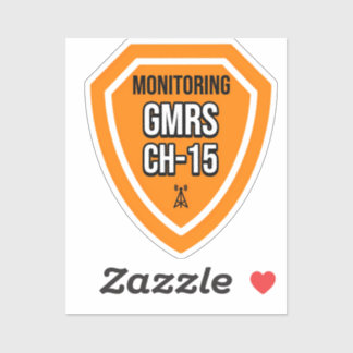 Monitoring GMRS Channel 15 Sticker