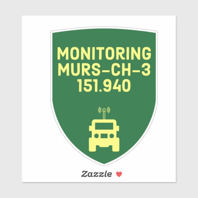 Monitoring MURS channel 3 Sticker (Sheet)