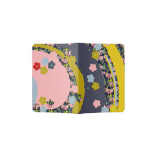 Monjii art TFloral Paasport holder
