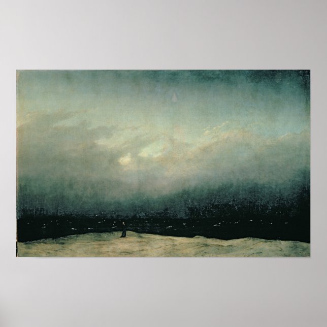 Monk by sea, 1809 poster (Front)