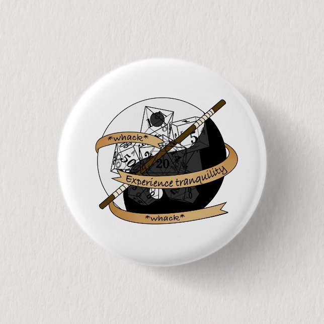 Monk Dice Design Button (Front)
