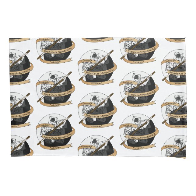 Monk Dice Design Pillow Case (Front)