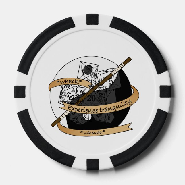 Monk Dice Design Poker Chips (Front)