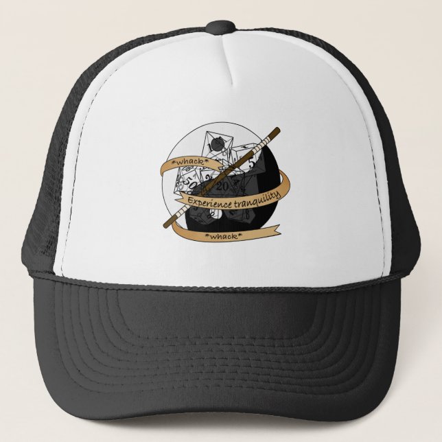 Monk Dice Design Trucker Hat (Front)