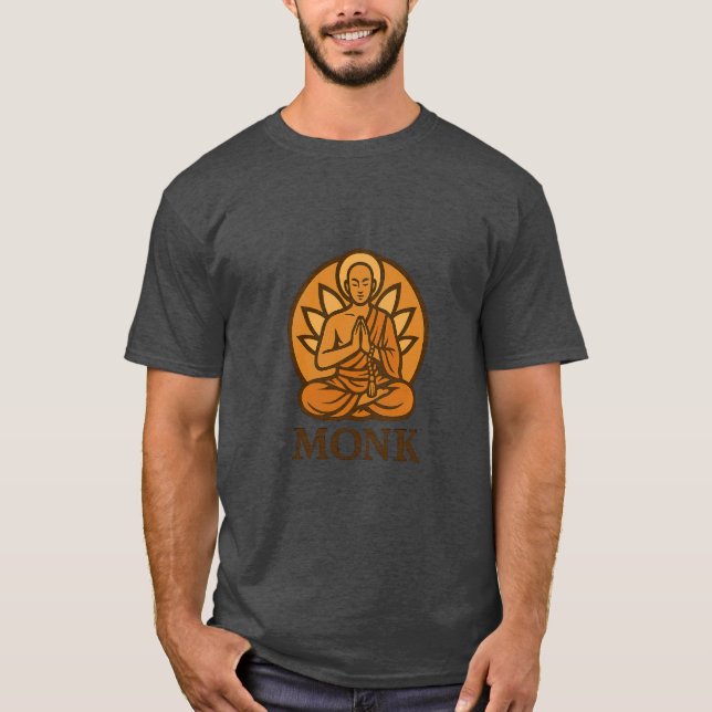 Monk — Discipline, Spirit and Interior Power T-Shirt (Front)