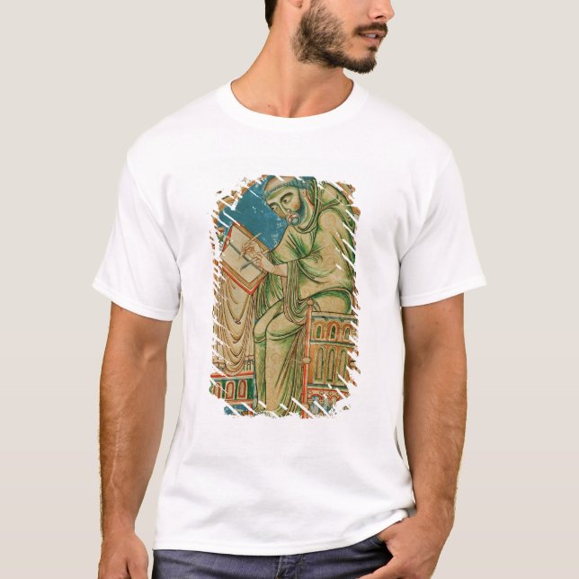 Monk Eadwine at work on the manuscript, T-Shirt (Front)