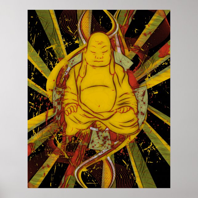 Monk in Meditation Poster (Front)