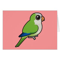 Birdorable Monk Parakeet Greeting Card