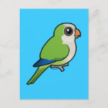 Cute Monk Parakeet by Birdorable