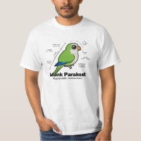 Monk Parakeet Statistics Men's Crew Value T-Shirt