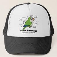Monk Parakeet Statistics Trucker Hat