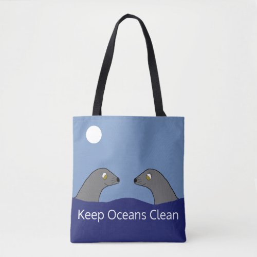 Monk Seals Dating  Tote Bag