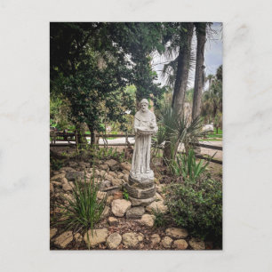 Monk Statue Postcard