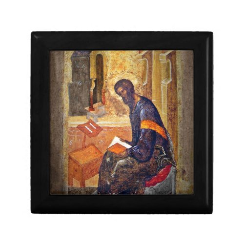 Monk Studying Scripture Keepsake Box