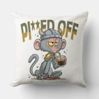 Monkey_1 Throw Pillow