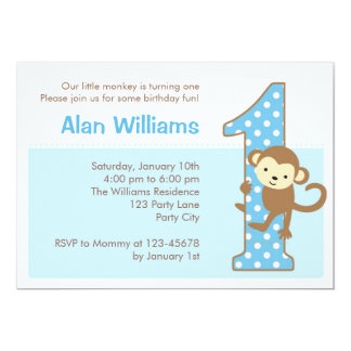 Invitations For Birthday For Boy Monkeys 8