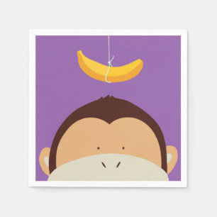 Monkey and Banana Napkins