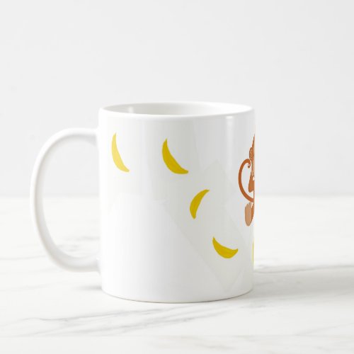 Monkey and bananas coffee mug