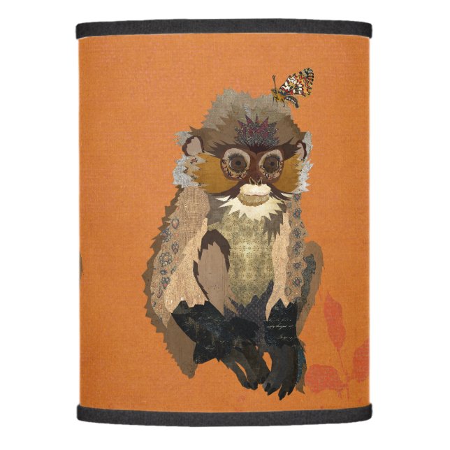 MONKEY AND BUTTERFLY LAMP SHADE (Front)