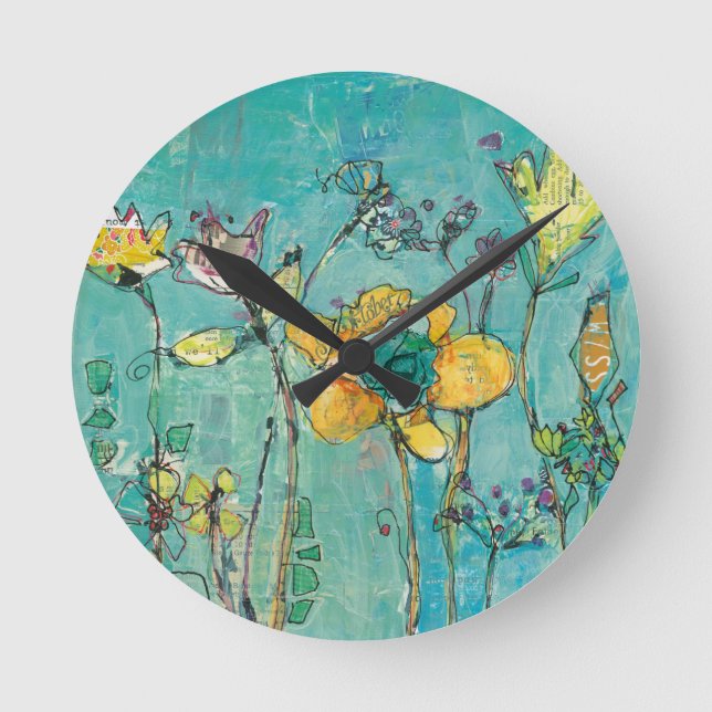 Monkey and Mommy Round Clock (Front)