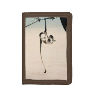 Monkey and the Moon Reflection Trifold Wallet