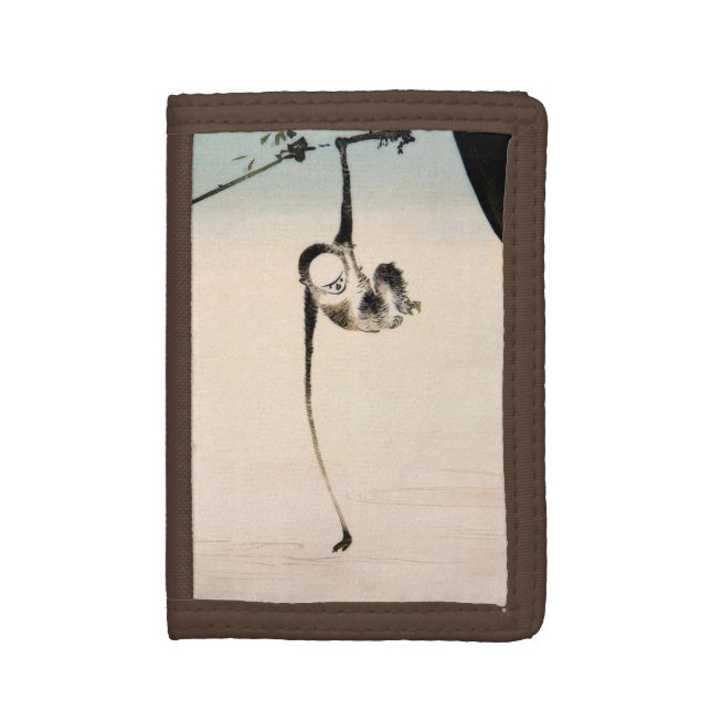 Monkey and the Moon Reflection Trifold Wallet (Front Vertical)