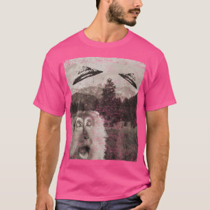 Monkey Ape Space Ufo Incoming Ufo Landing Funny Uf T-Shirt